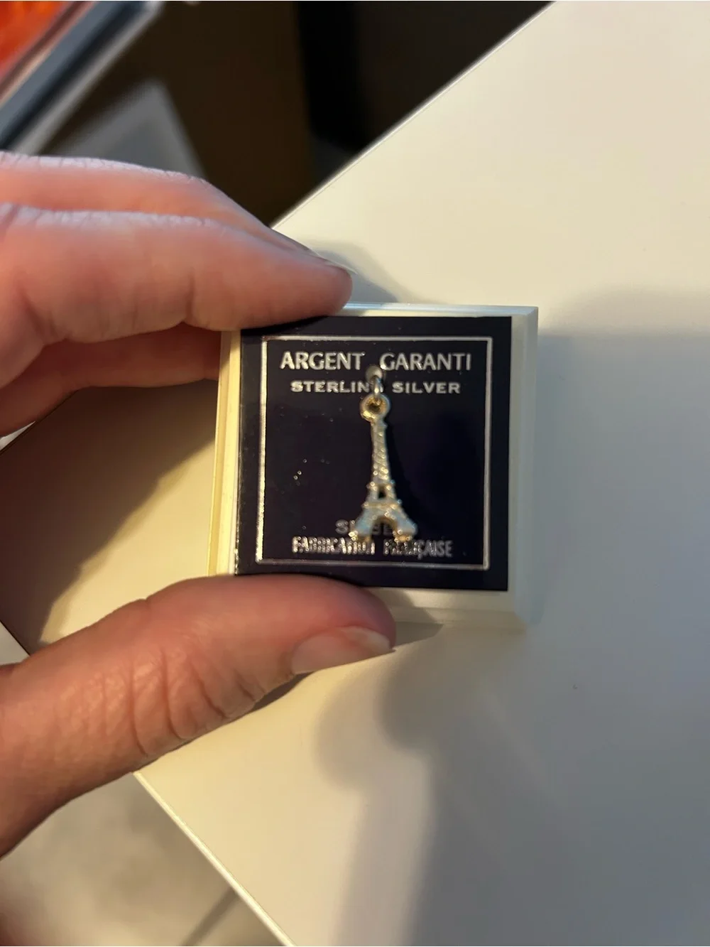 Vintage - Sterling Silver Eiffel Tower Charm Pendant